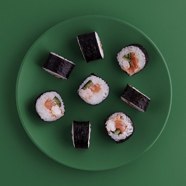 Атлас с лососем и креветкой 8 шт.